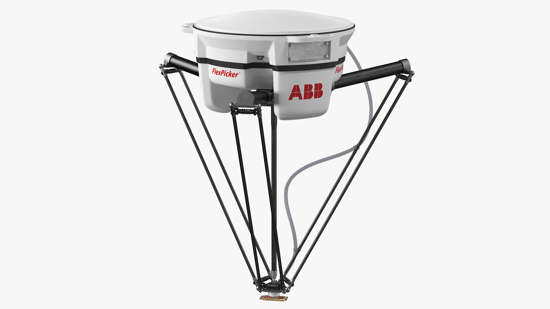 3D Parallel Robot ABB IRB360 with Twix Chocolate Bar Rigged