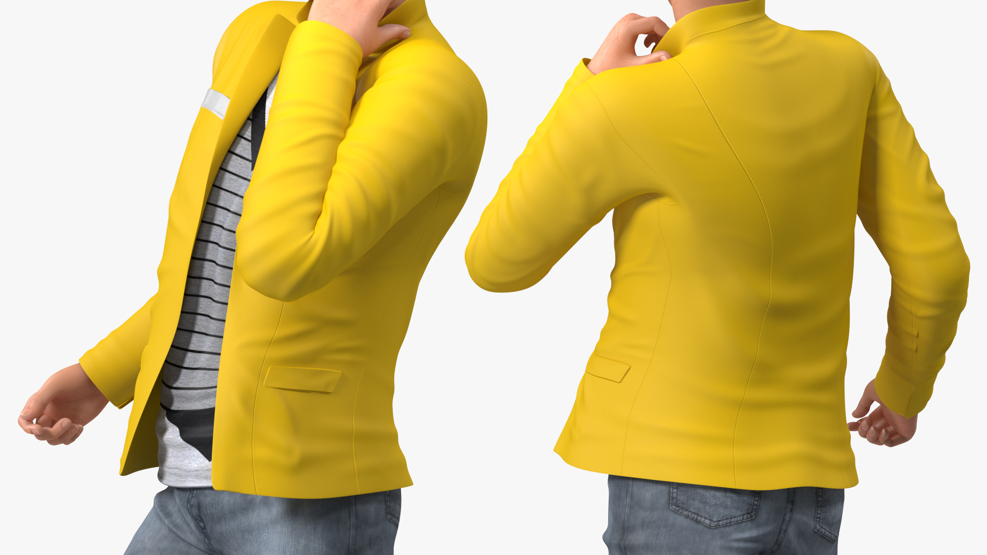 Teenage Boy Fashionable Style Dancing Pose 3D