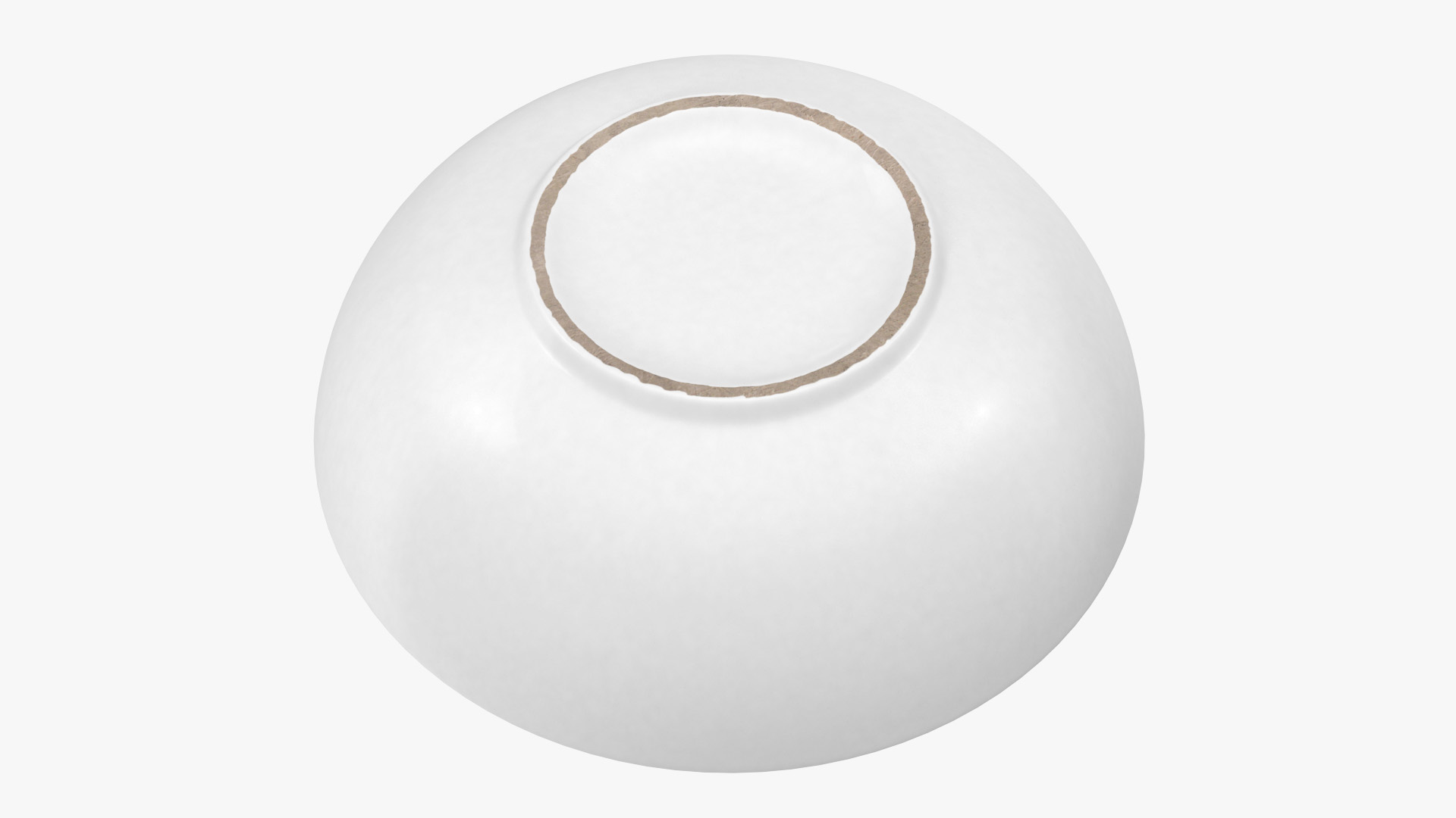 Green and White Cereal Bowl 3D