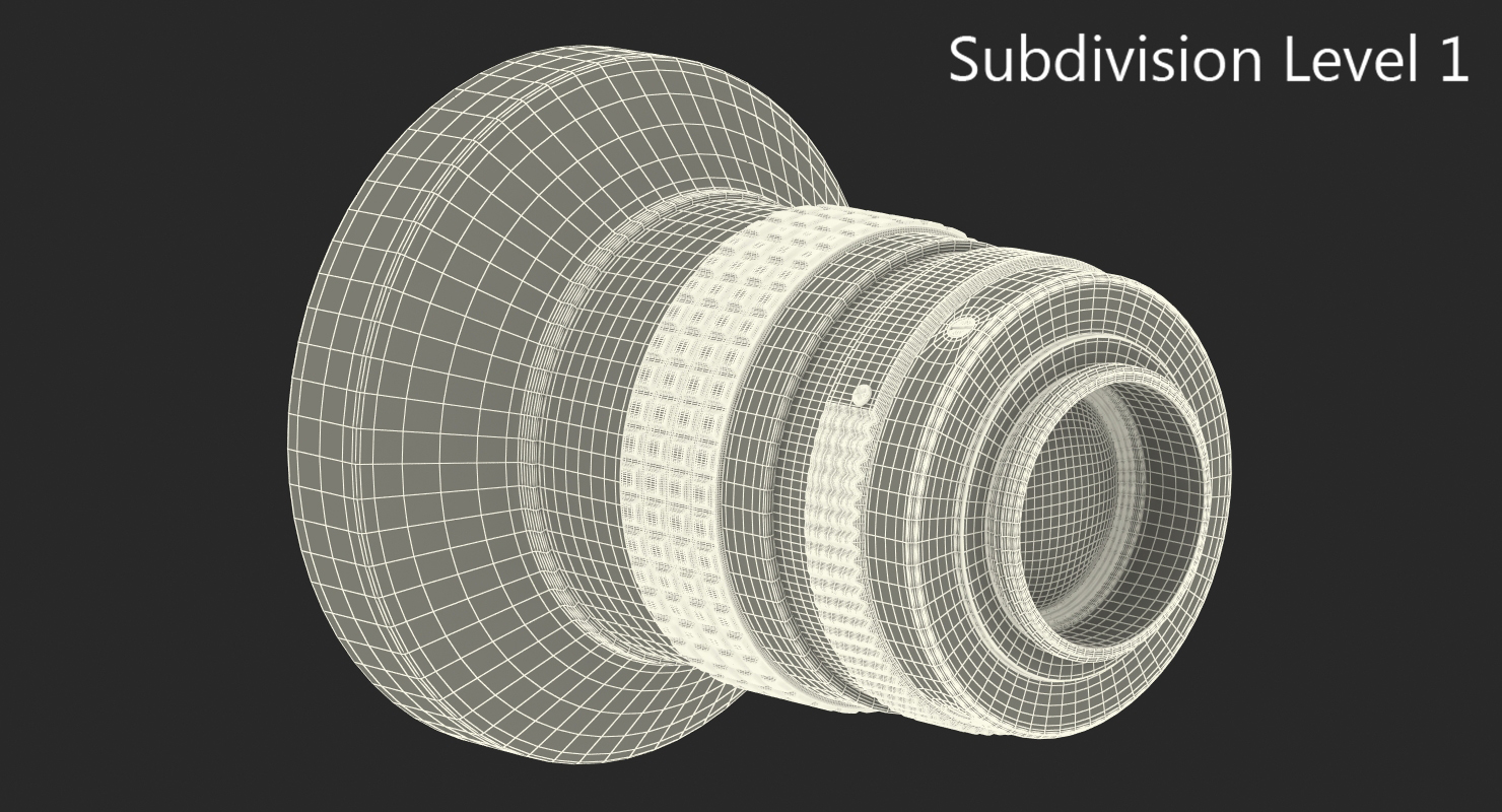 Kodak Camera Lenses With Hood 3D model
