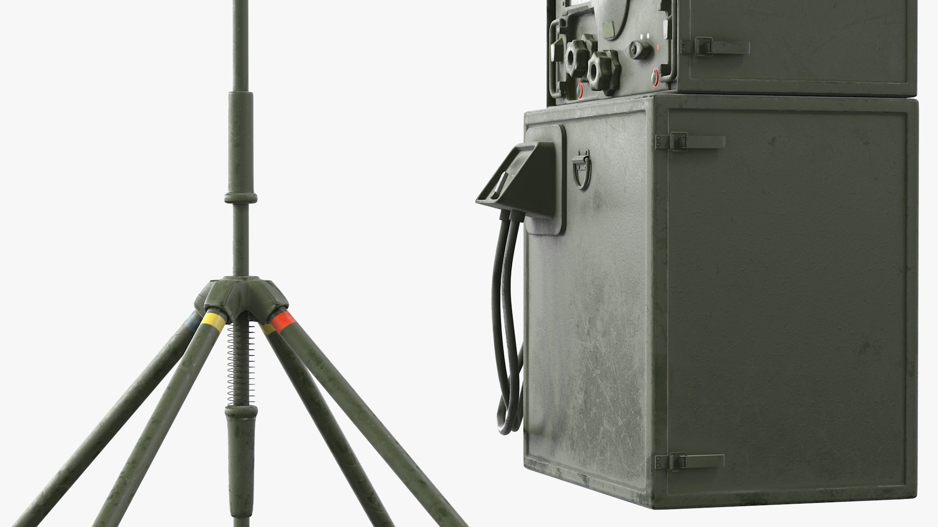 3D Military Direction Finder Antenna with Amplifier model