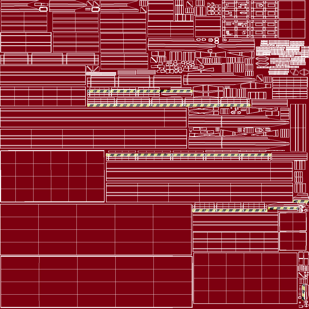 3D Mobile Loading Dock Ramp Red model