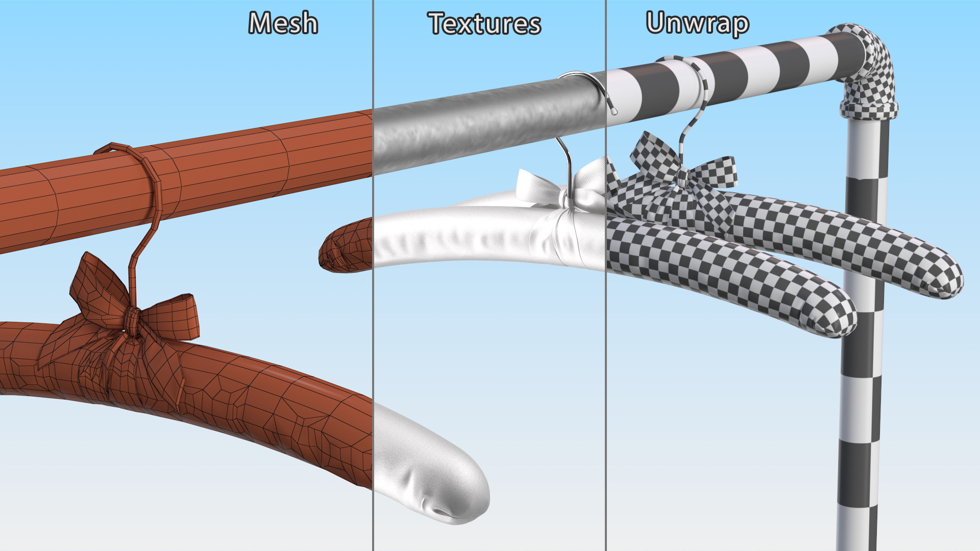 3D model Coat rack White
