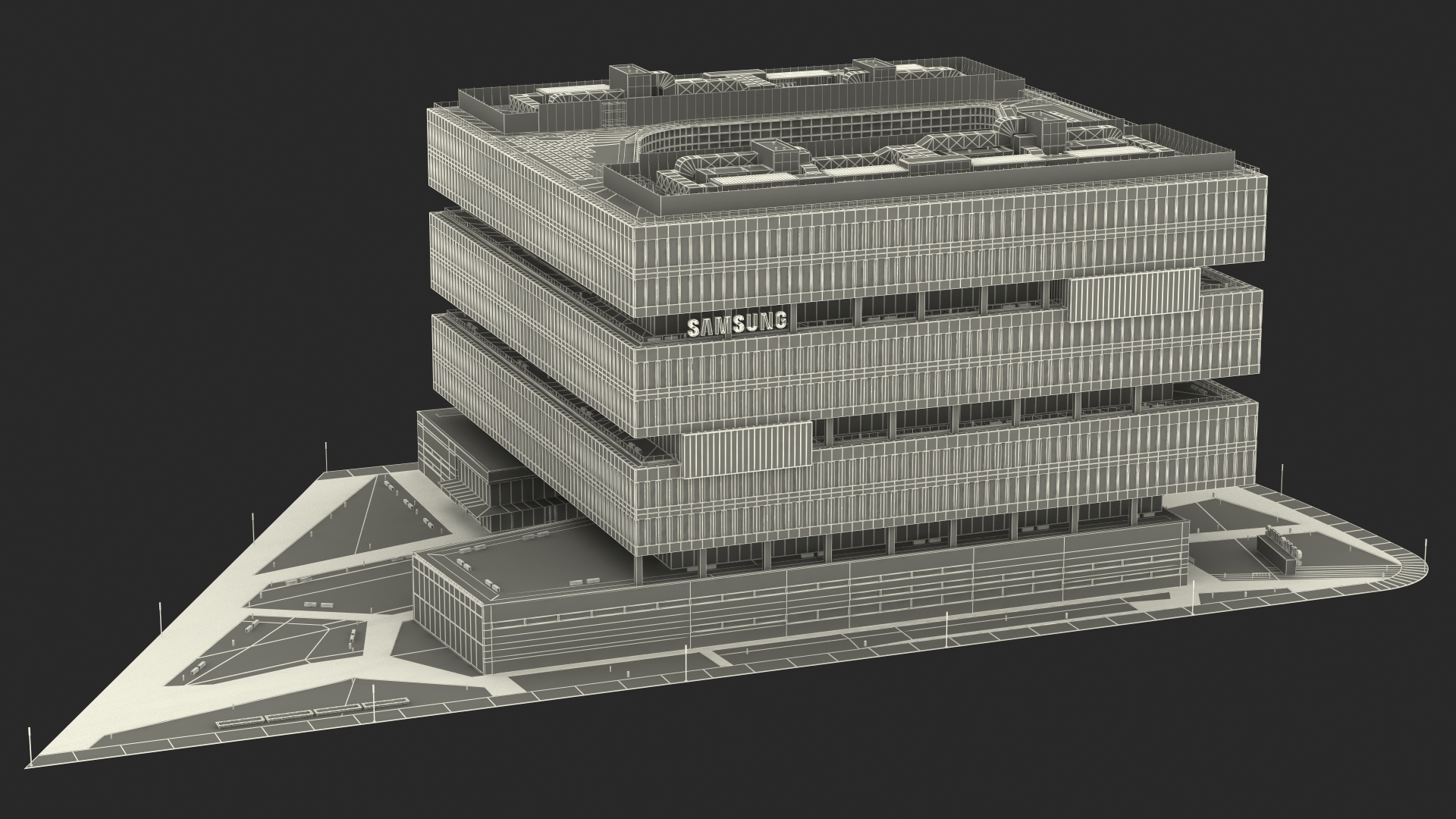 Samsung America Headquarters Fur 3D