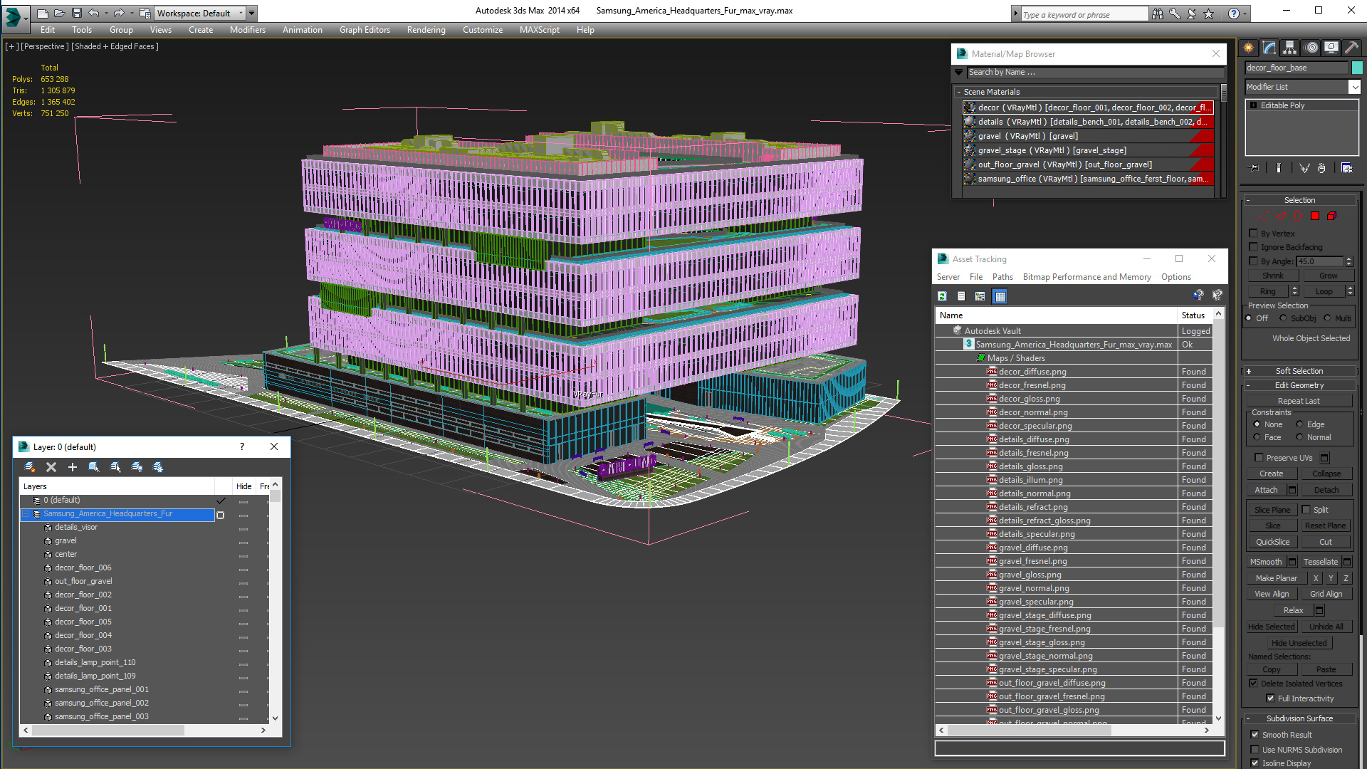 Samsung America Headquarters Fur 3D