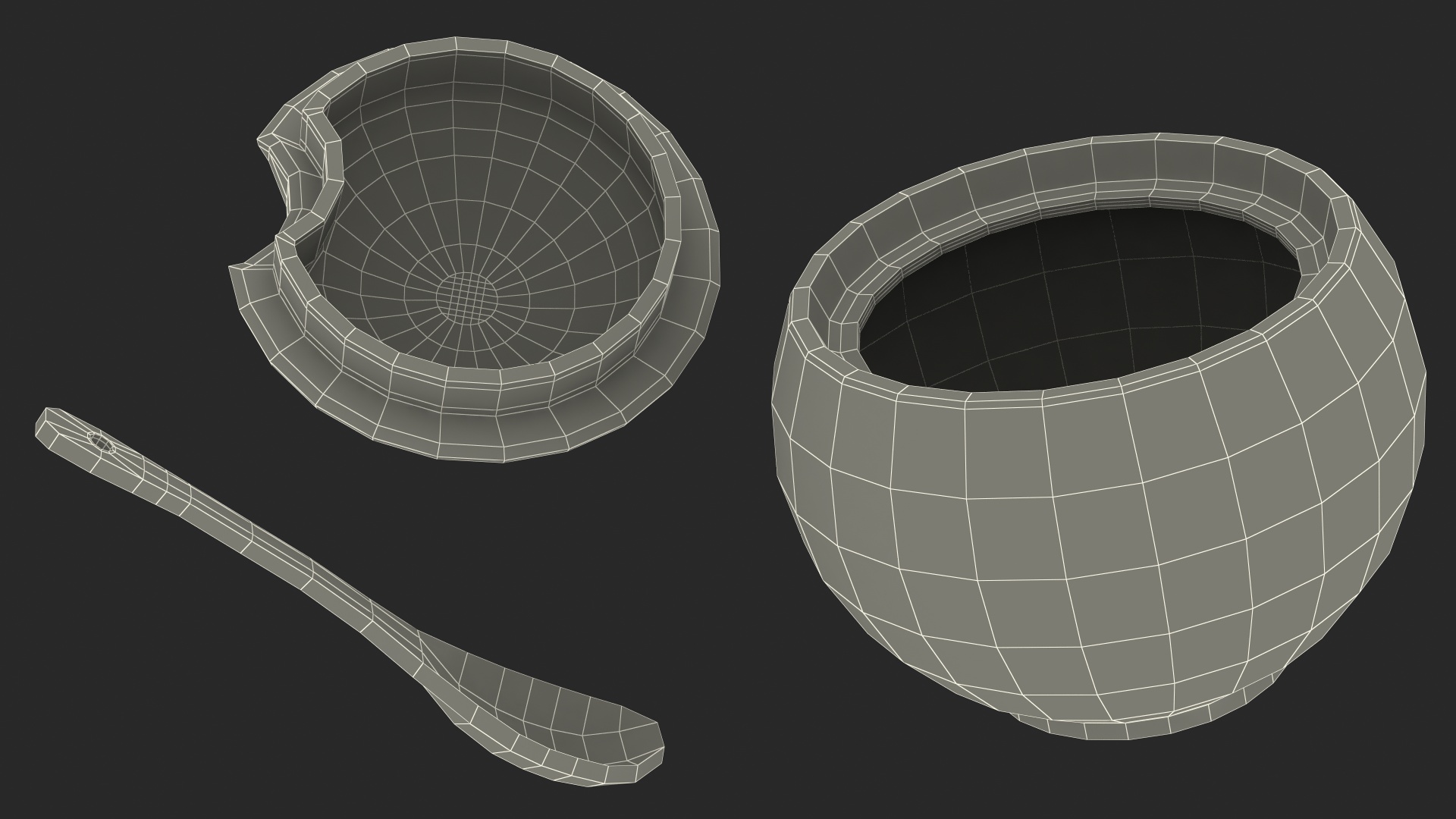 3D Sugar Bowl Green