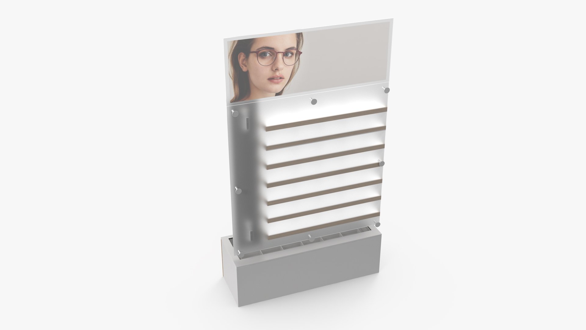 3D Wood Glasses Display Stand Type
