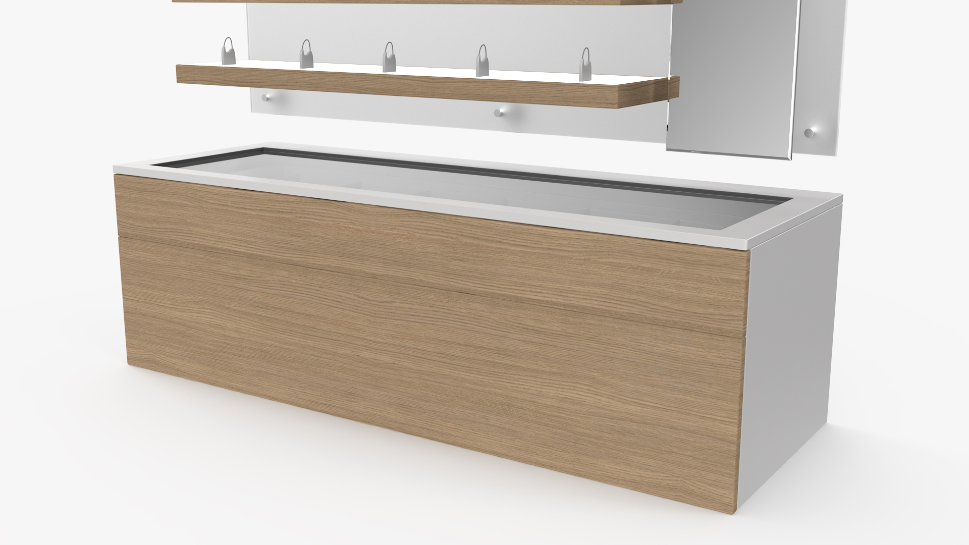 3D Wood Glasses Display Stand Type