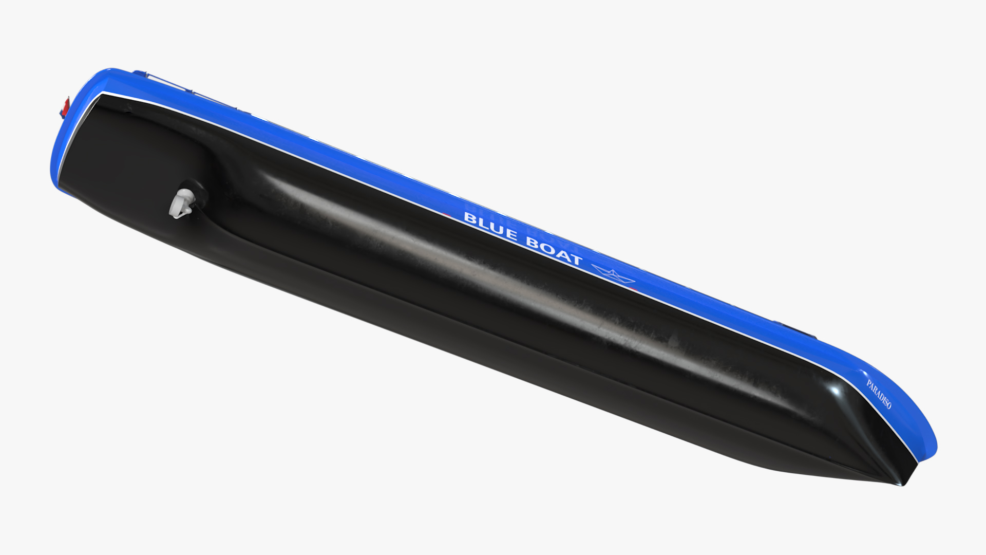 Amsterdam Canal Cruise Blue Boat 3D