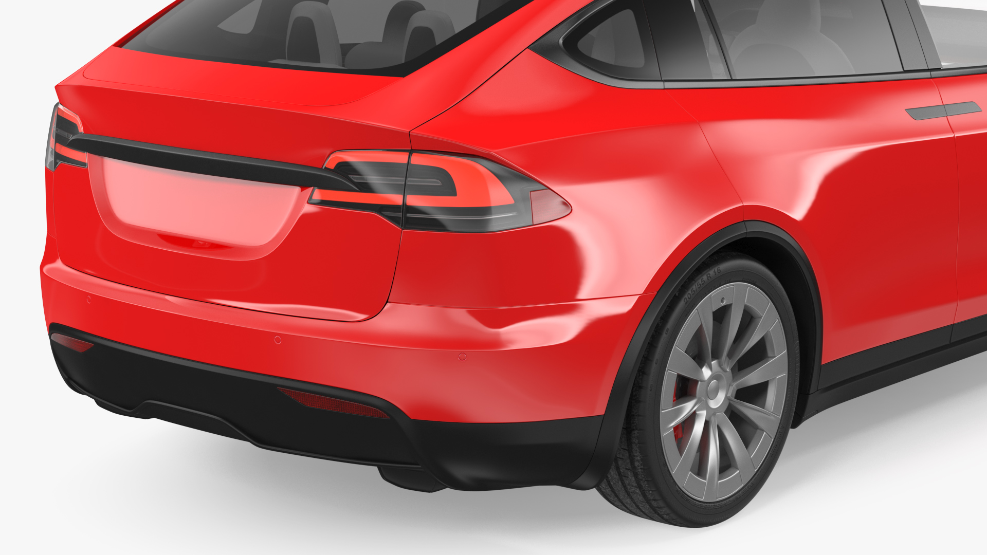 Electric SUV Rigged 3D model
