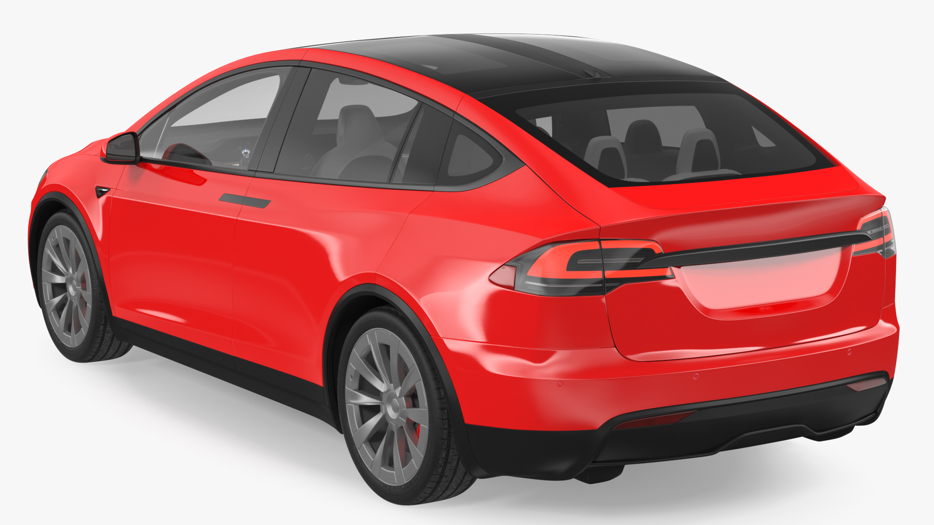 Electric SUV Rigged 3D model