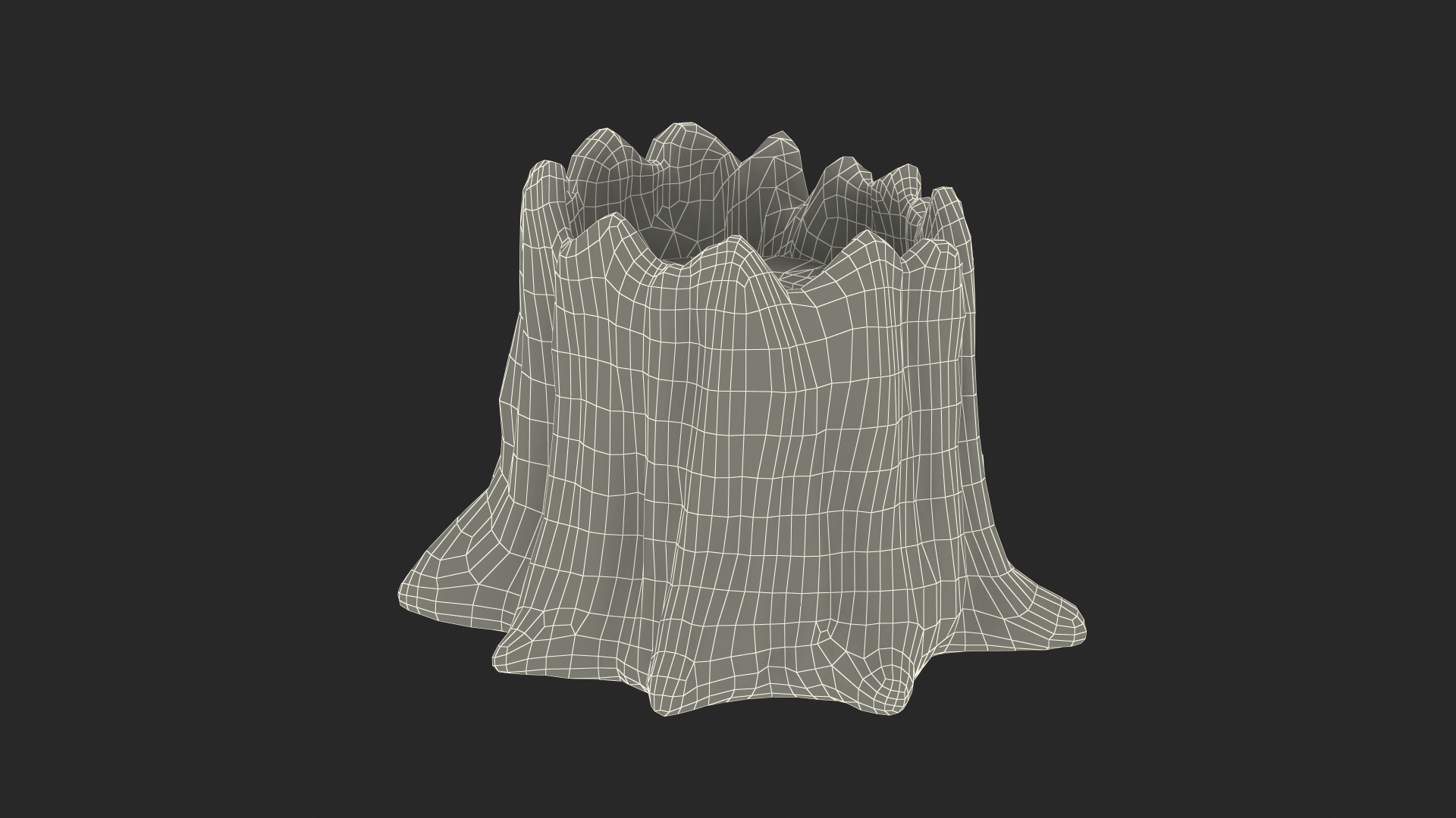 3D model Medium Cartoon Tree Stump
