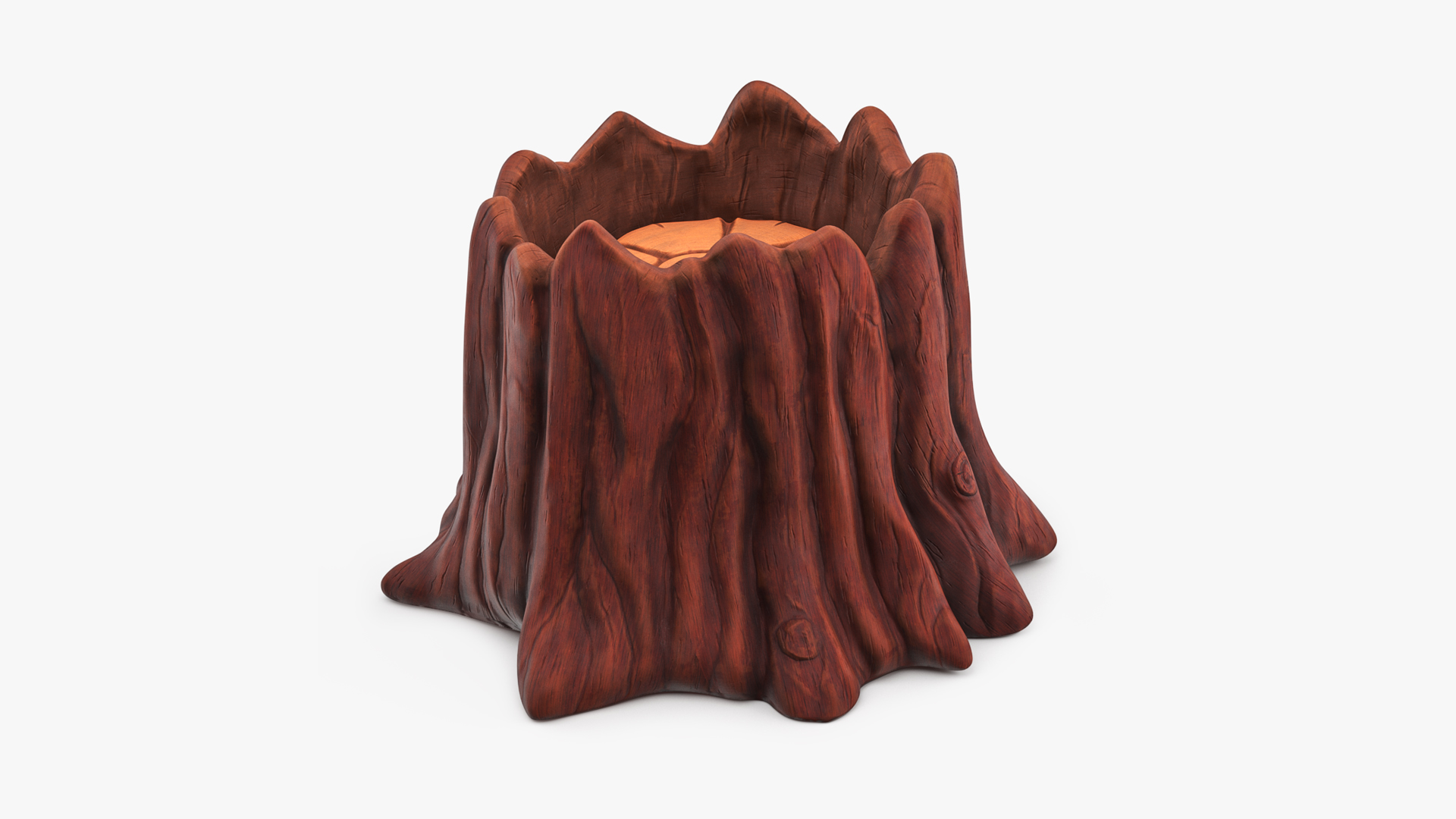 3D model Medium Cartoon Tree Stump