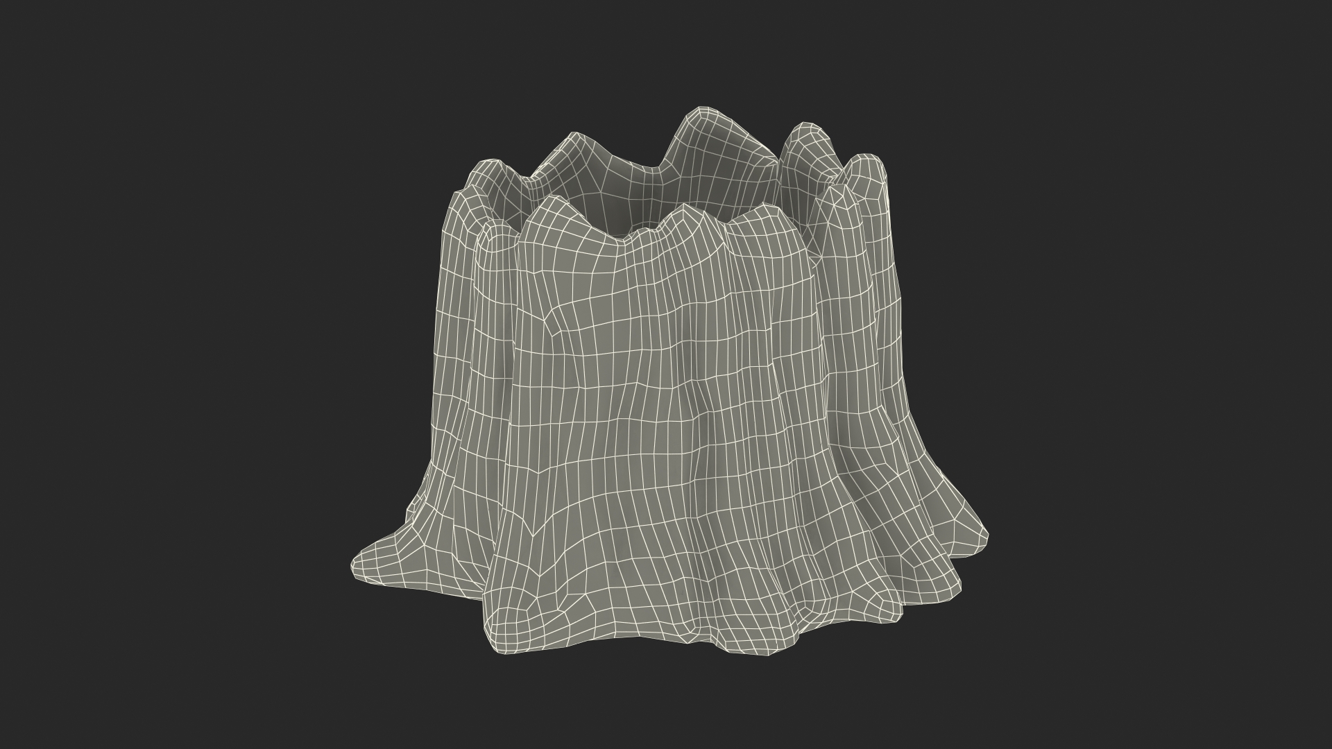 3D model Medium Cartoon Tree Stump