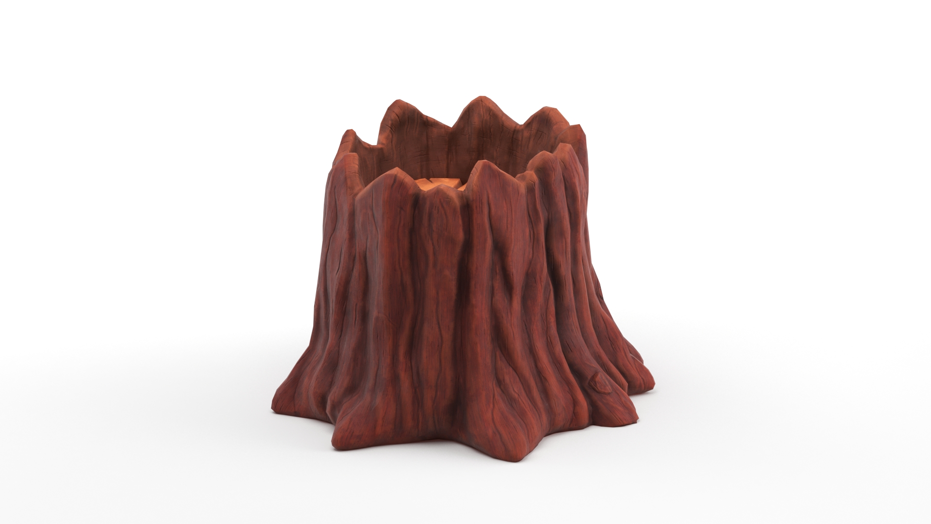 3D model Medium Cartoon Tree Stump