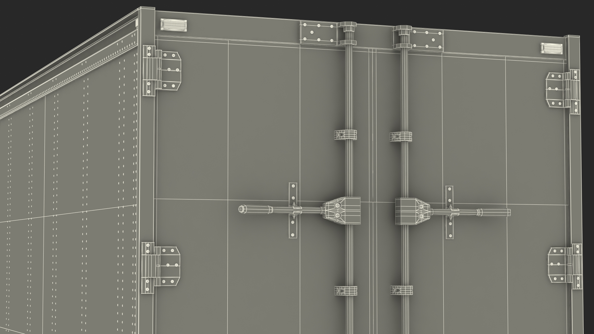 Marmon Truck With Semi Trailer Rigged 3D