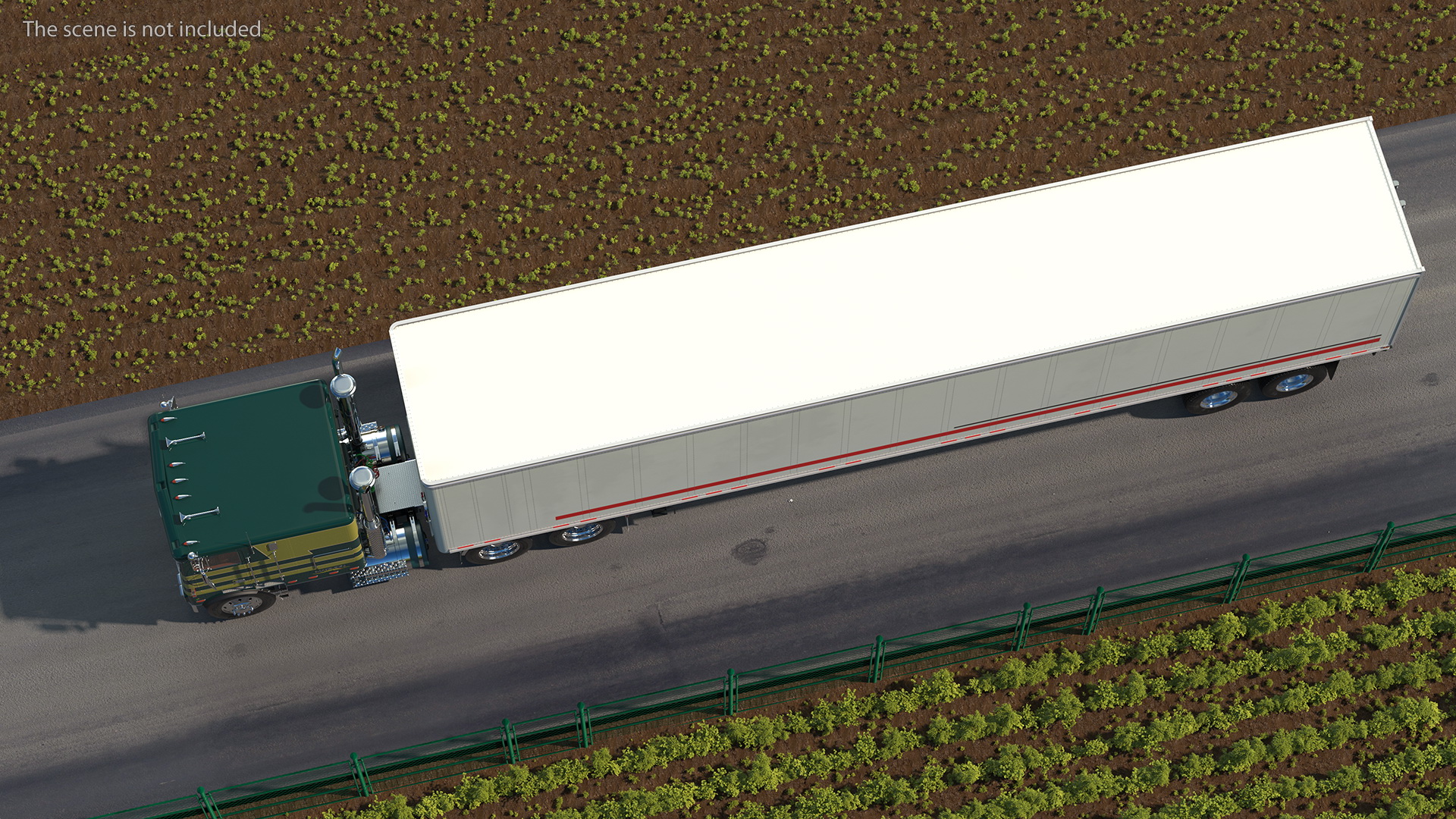 Marmon Truck With Semi Trailer Rigged 3D