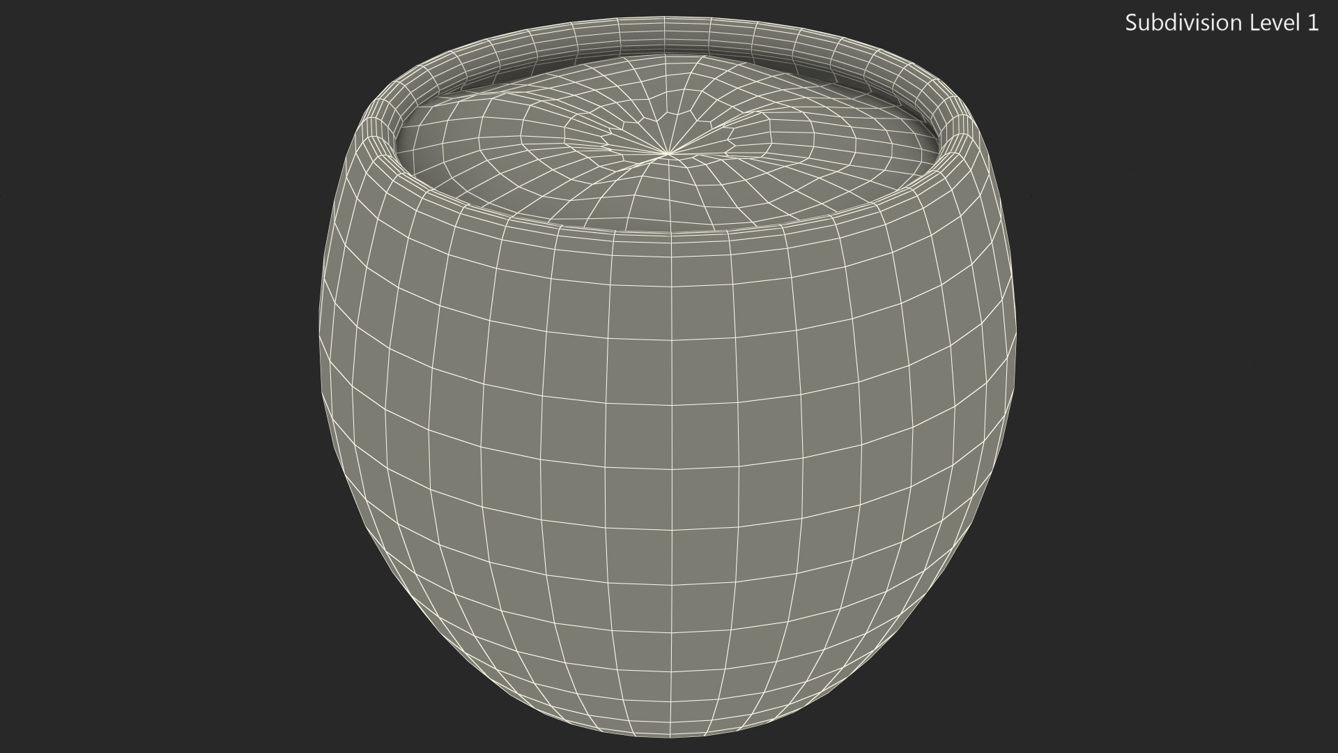 3D Ceramic Plant Pot Black model