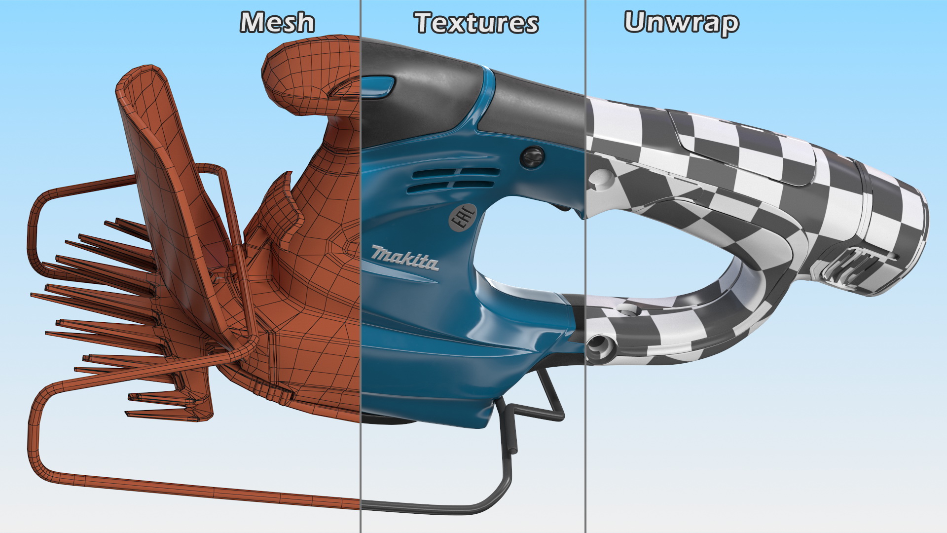 Makita UM164DZ Li Ion Cordless Grass Shear 3D