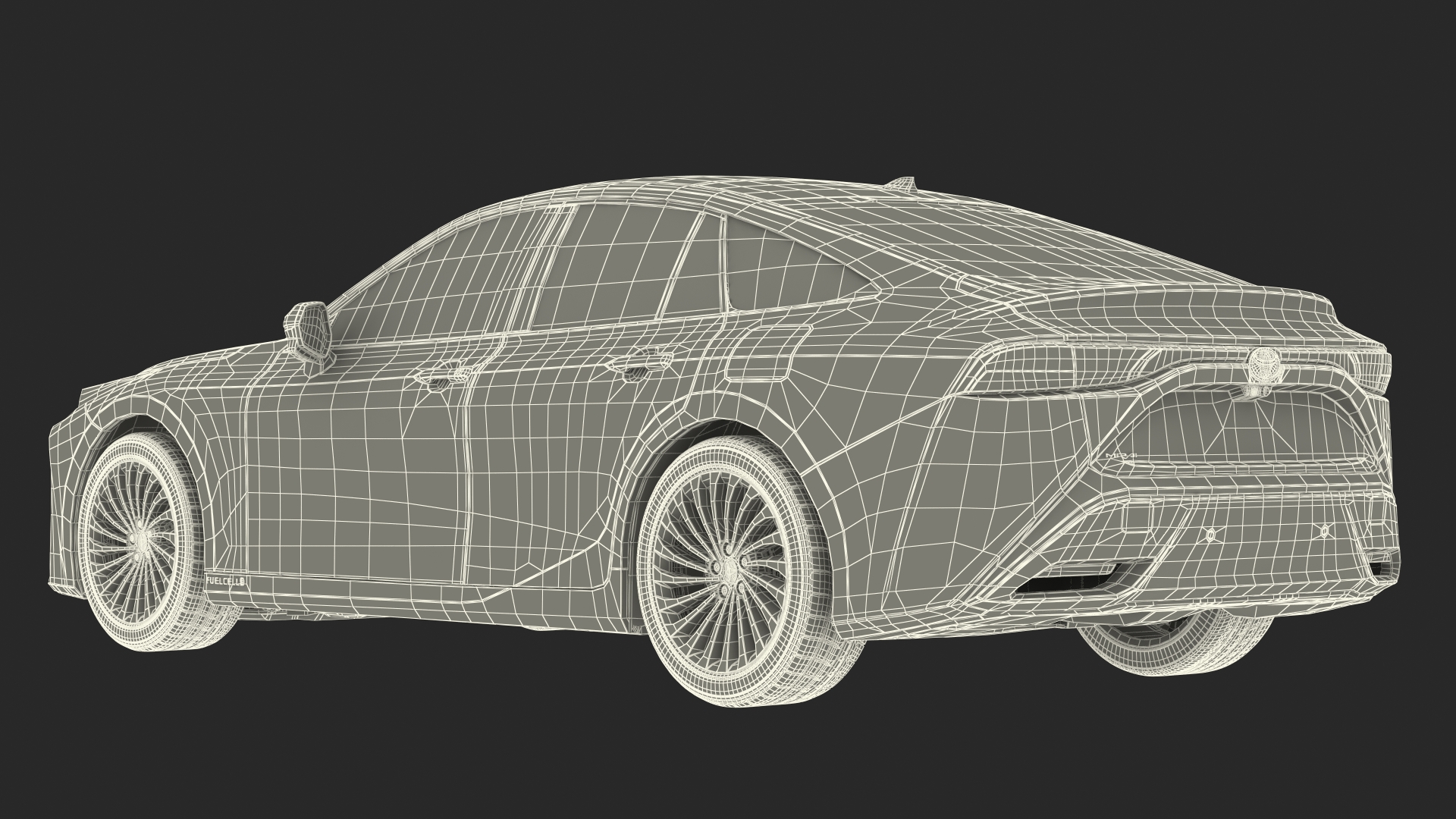 3D Toyota Mirai 2022 Simple Interior model