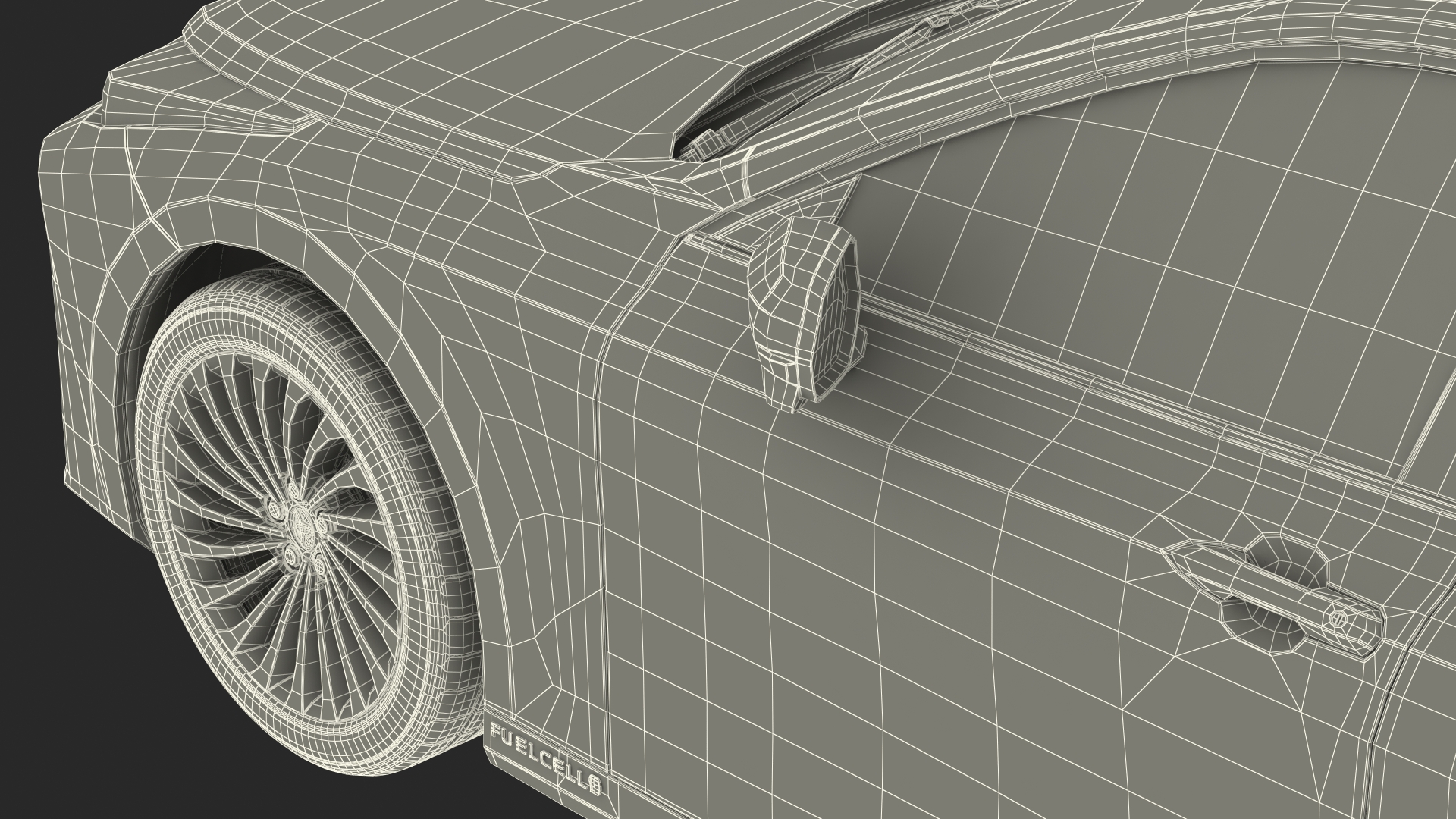 3D Toyota Mirai 2022 Simple Interior model