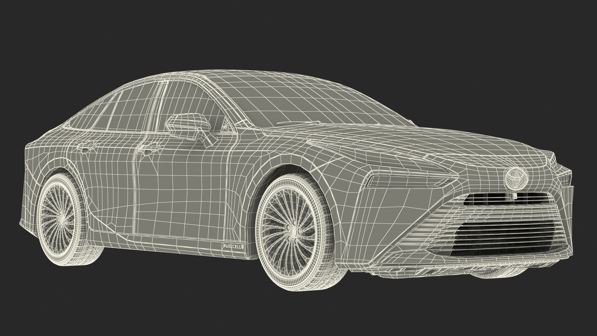 3D Toyota Mirai 2022 Simple Interior model