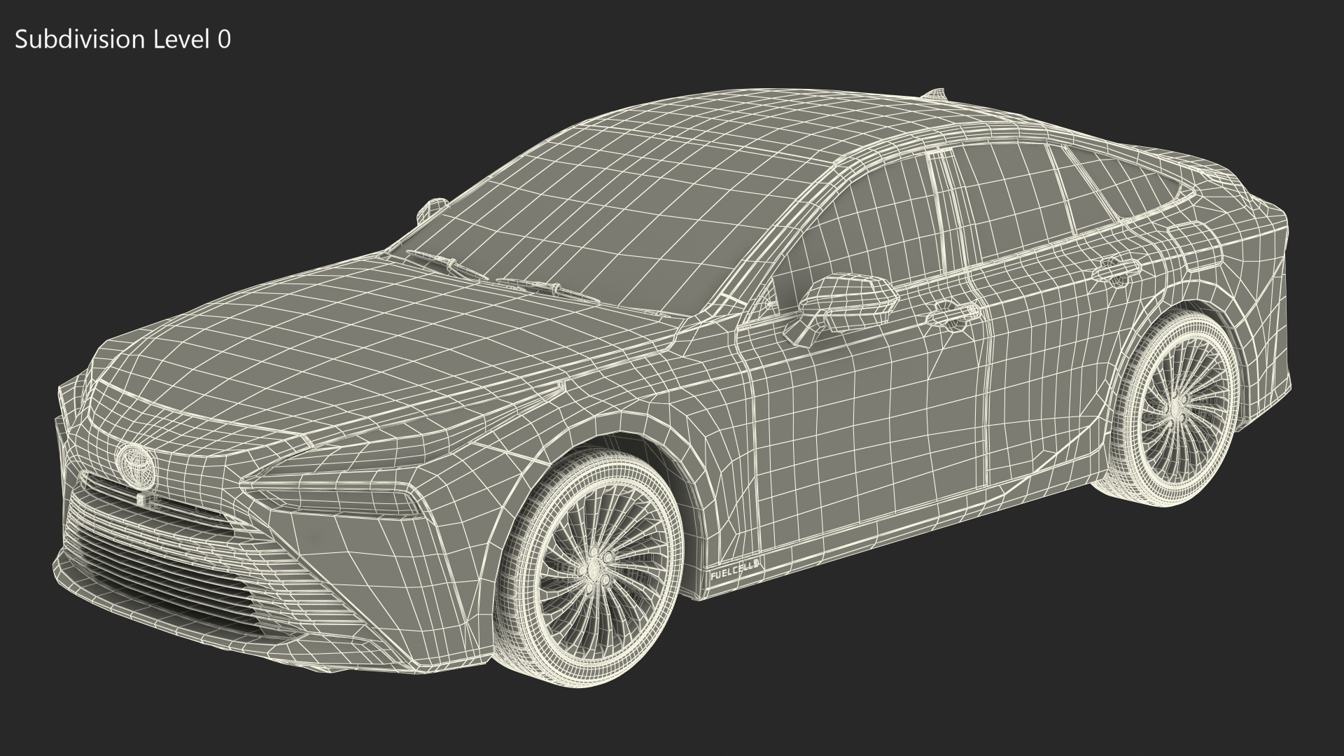 3D Toyota Mirai 2022 Simple Interior model