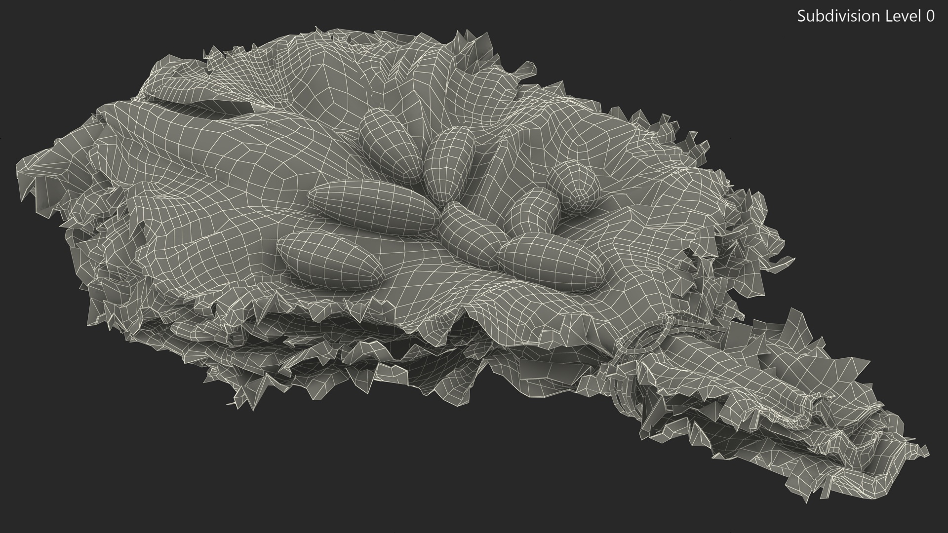 3D Lettuce Leaves with Brazil Nuts