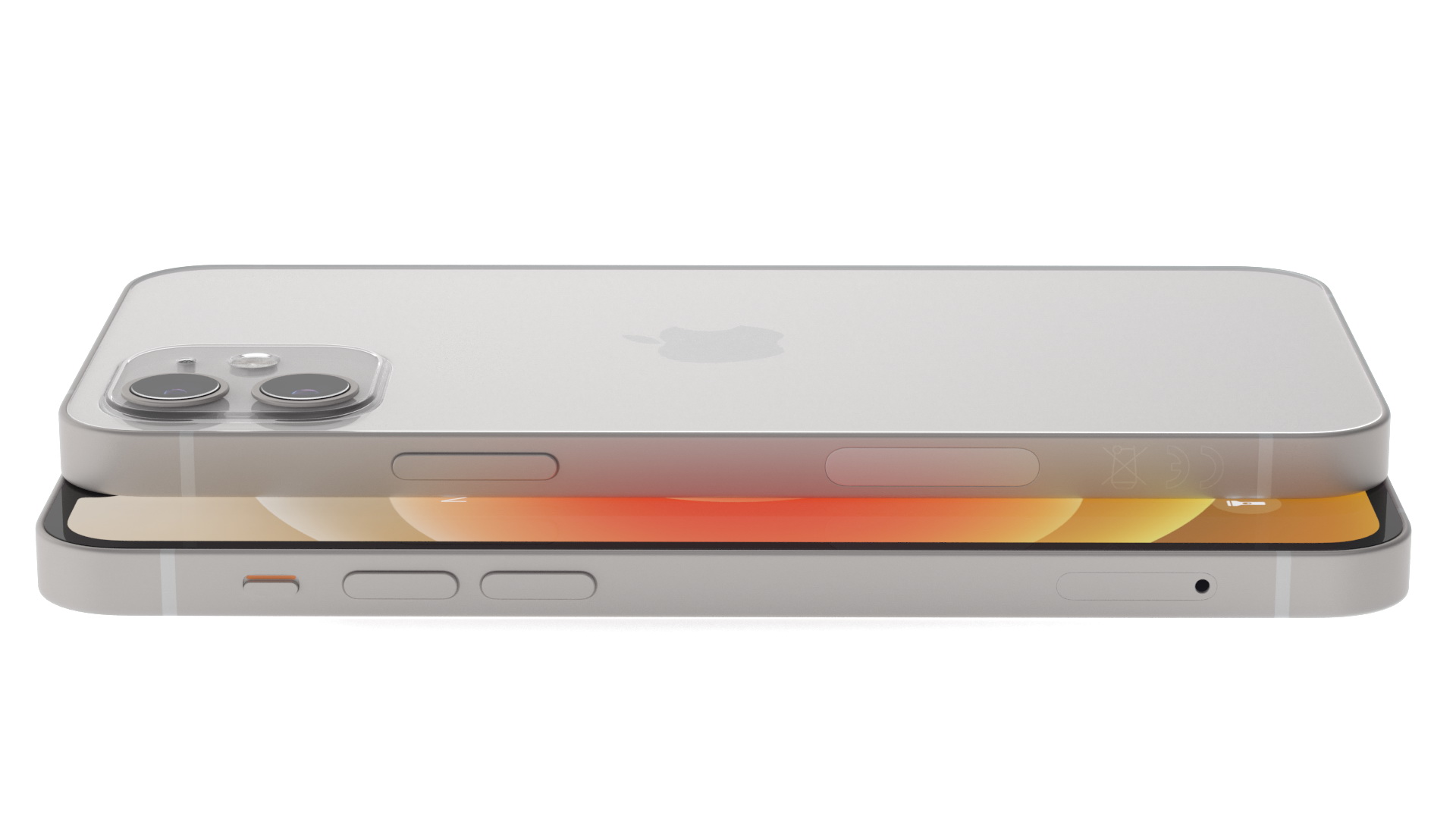 3D Apple iPhone 12 White