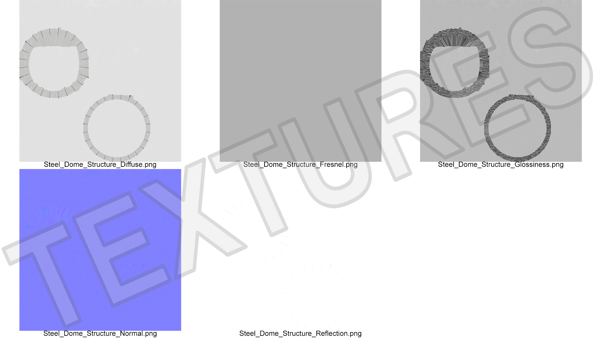 3D model Steel Dome Structure