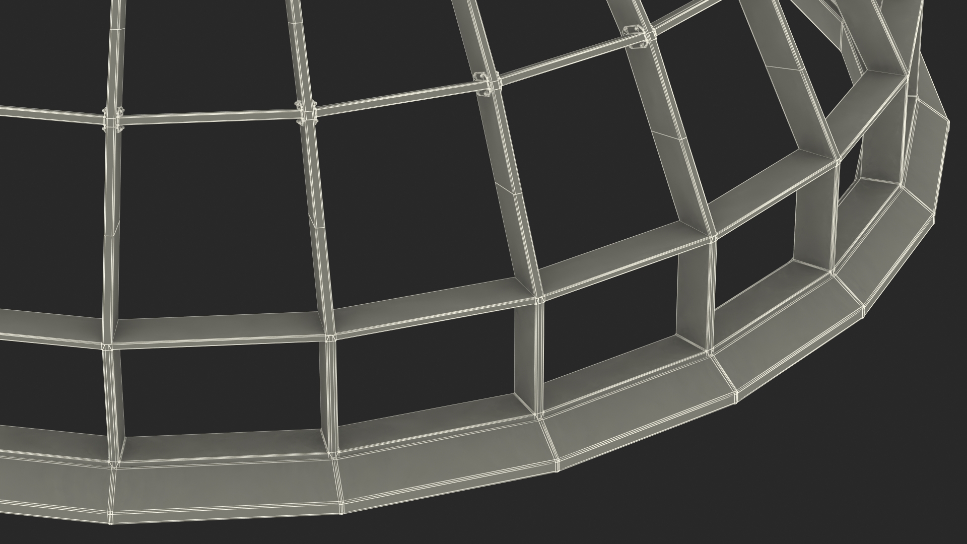 3D model Steel Dome Structure