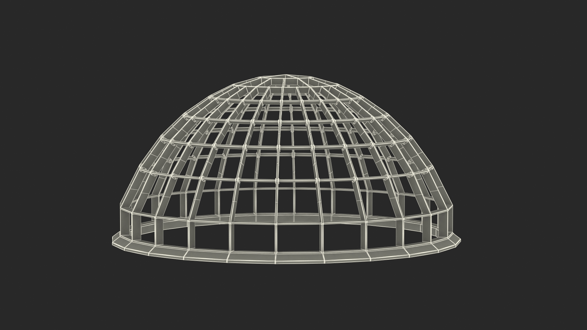 3D model Steel Dome Structure