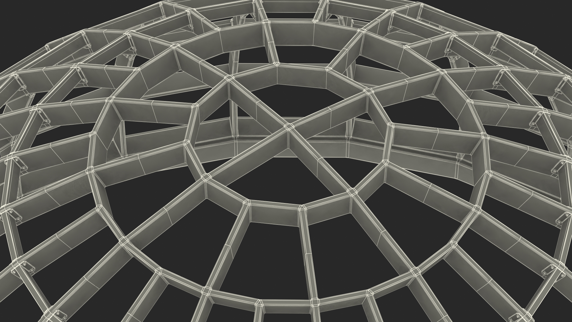 3D model Steel Dome Structure