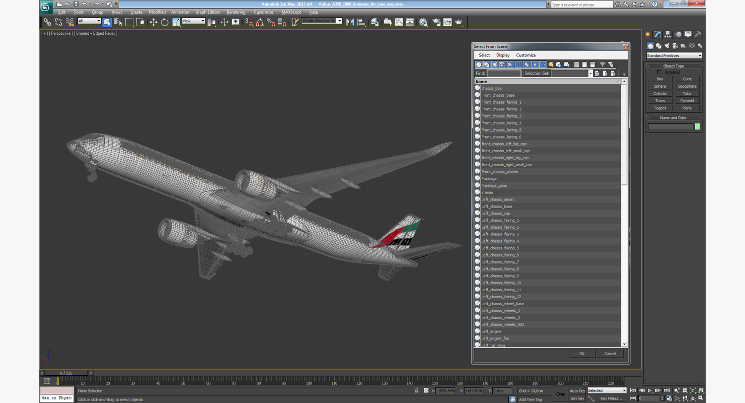 Airbus A350 1000 Emirates Air Line 3D model