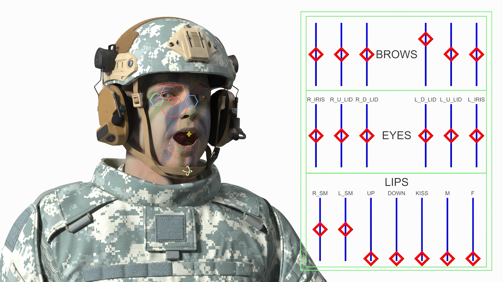 3D model Soldier in Grey Tactical Gear Fur Rigged