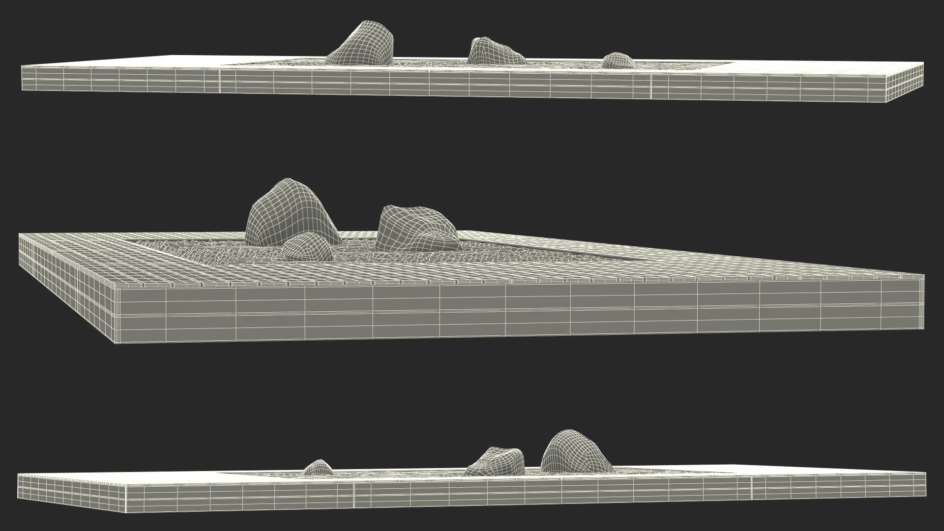 3D model Zen Rock Garden