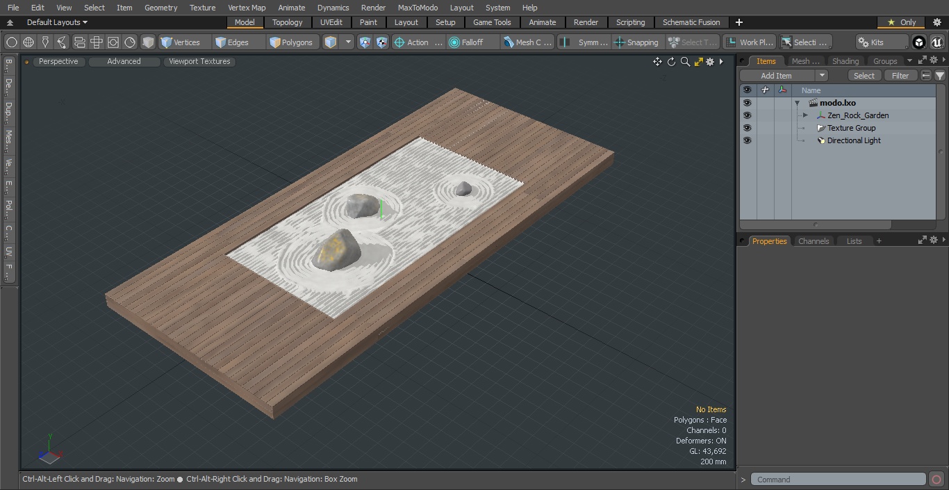 3D model Zen Rock Garden