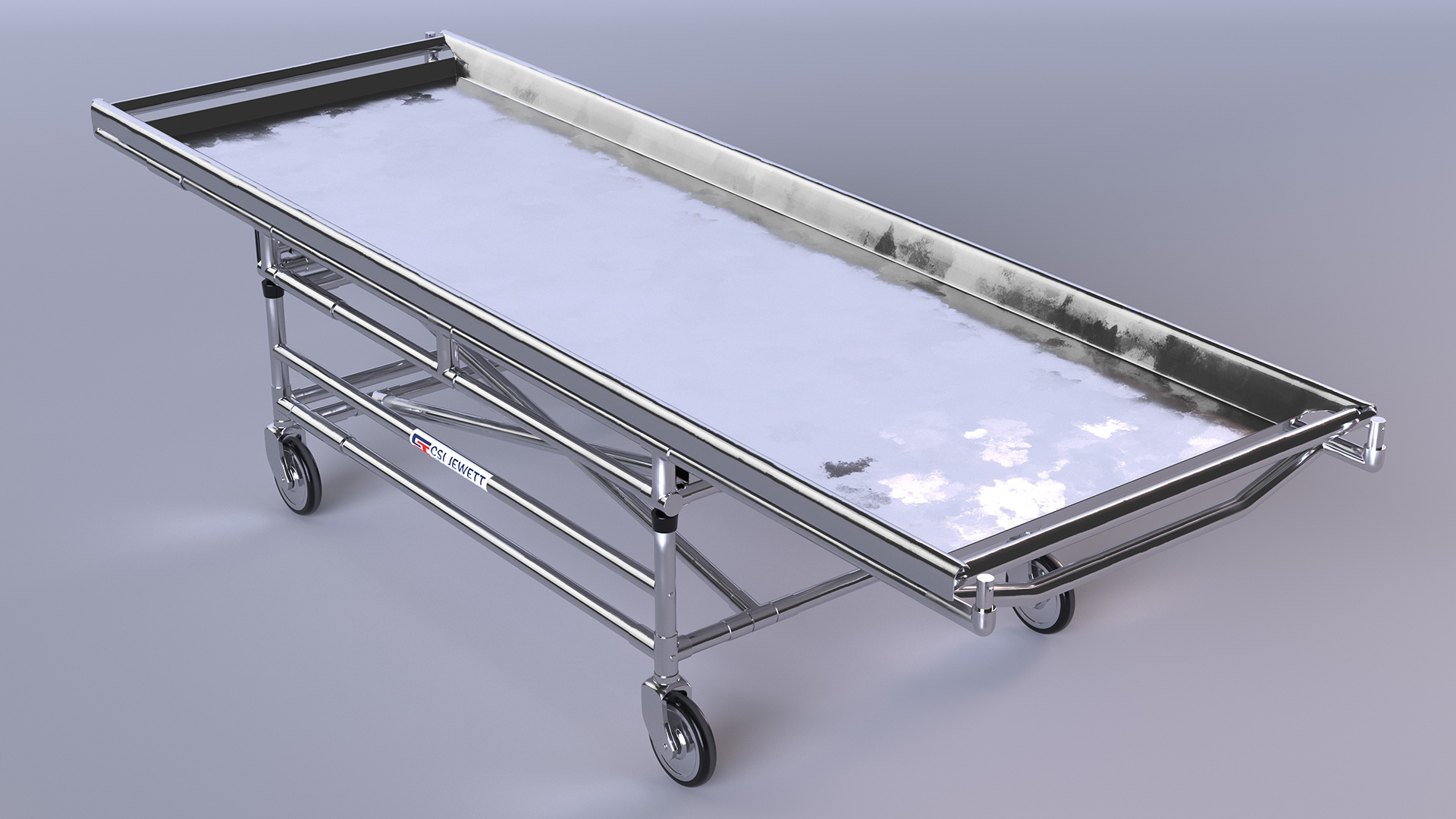 3D model Medical Gurney CSI Jevett