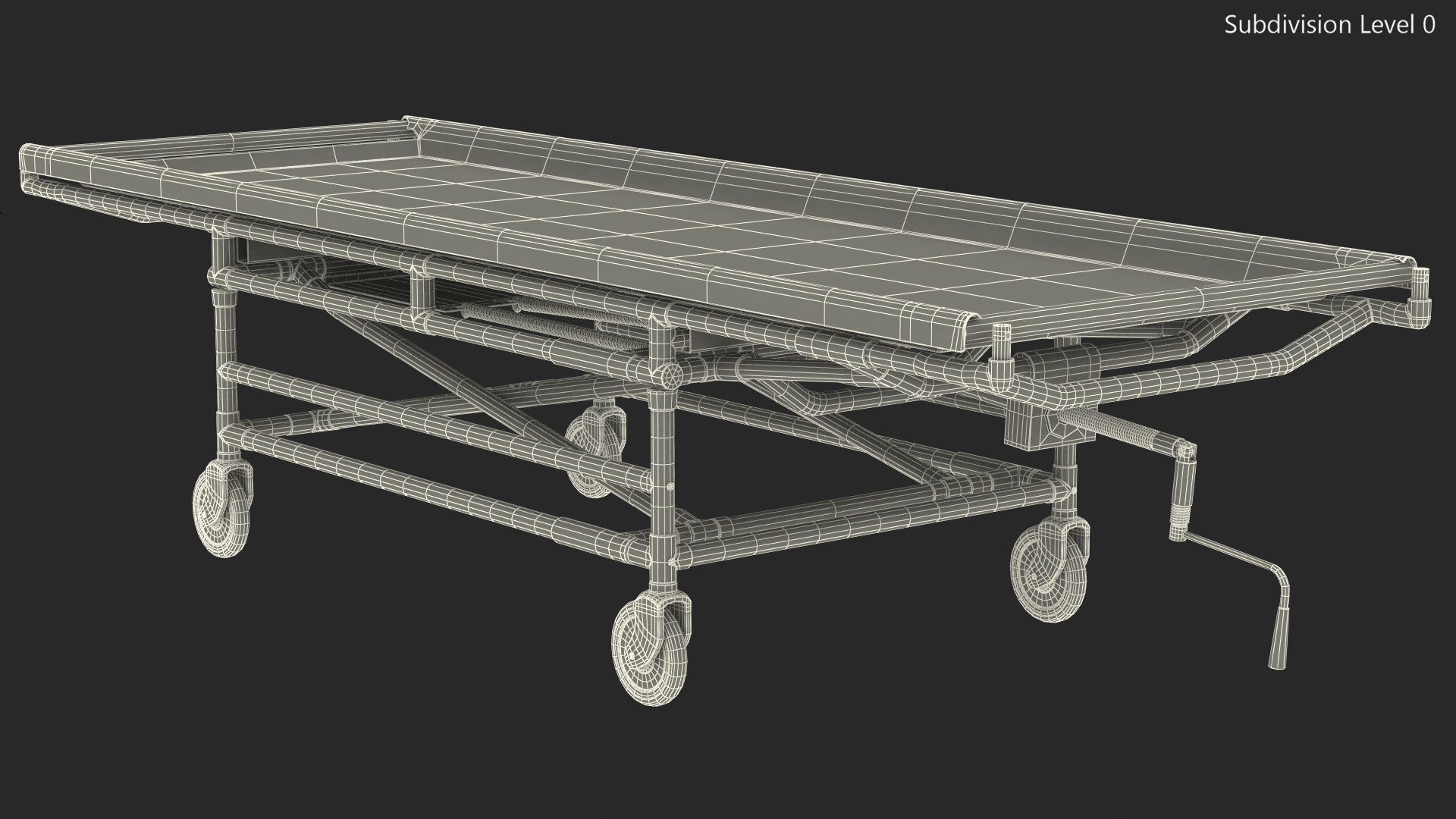 3D model Medical Gurney CSI Jevett