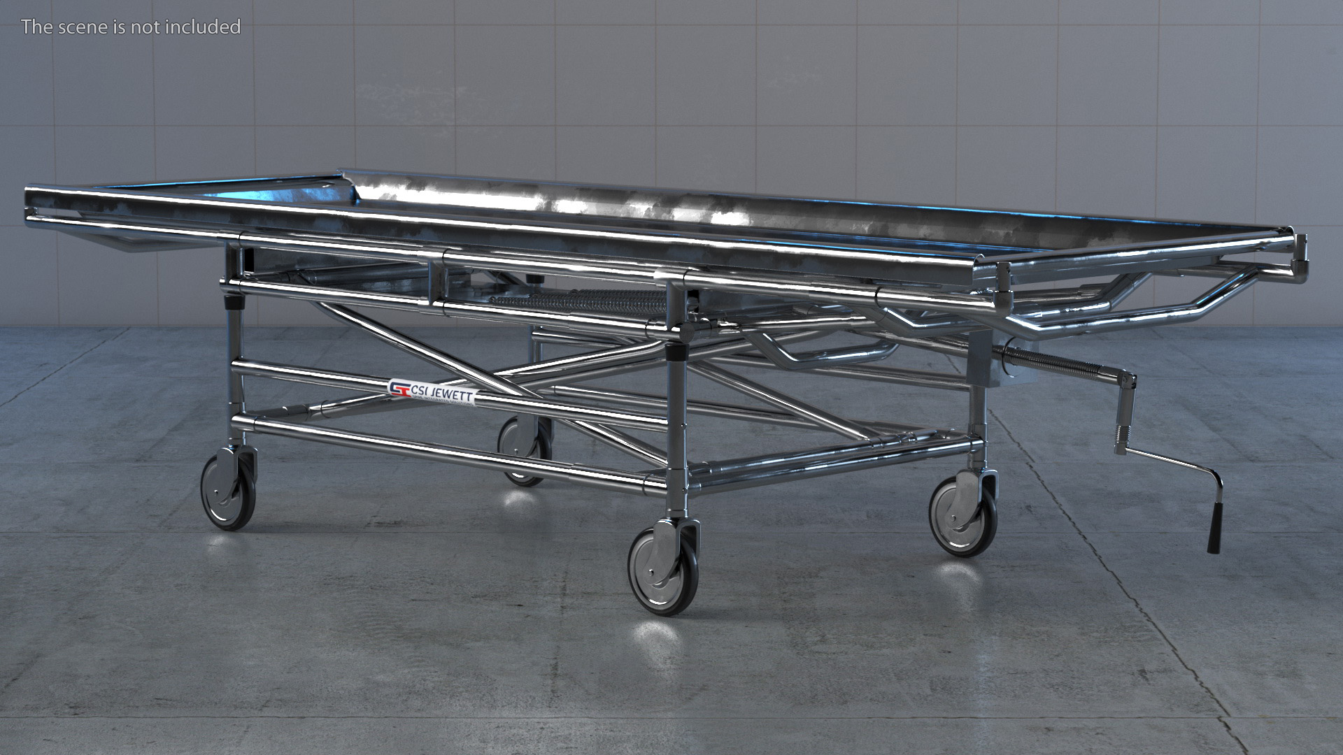3D model Medical Gurney CSI Jevett