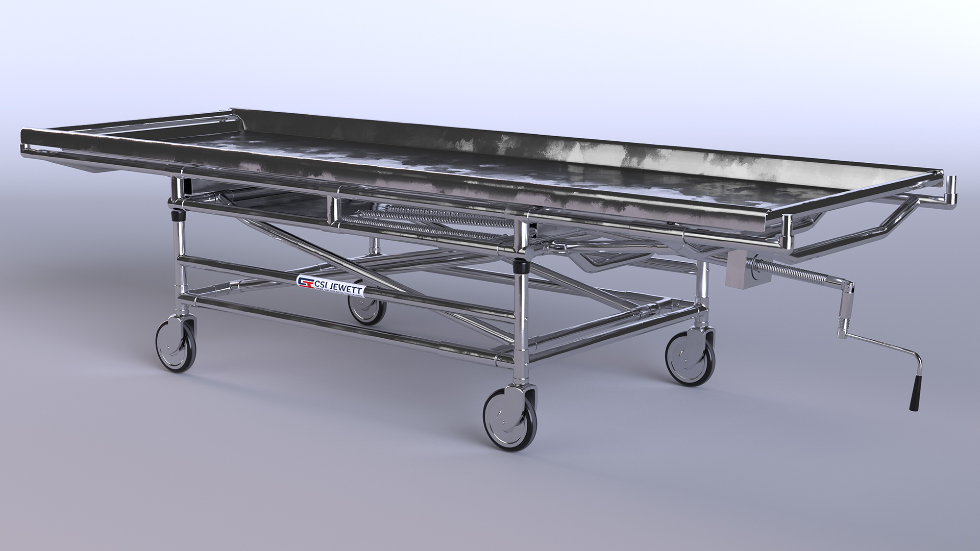 3D model Medical Gurney CSI Jevett