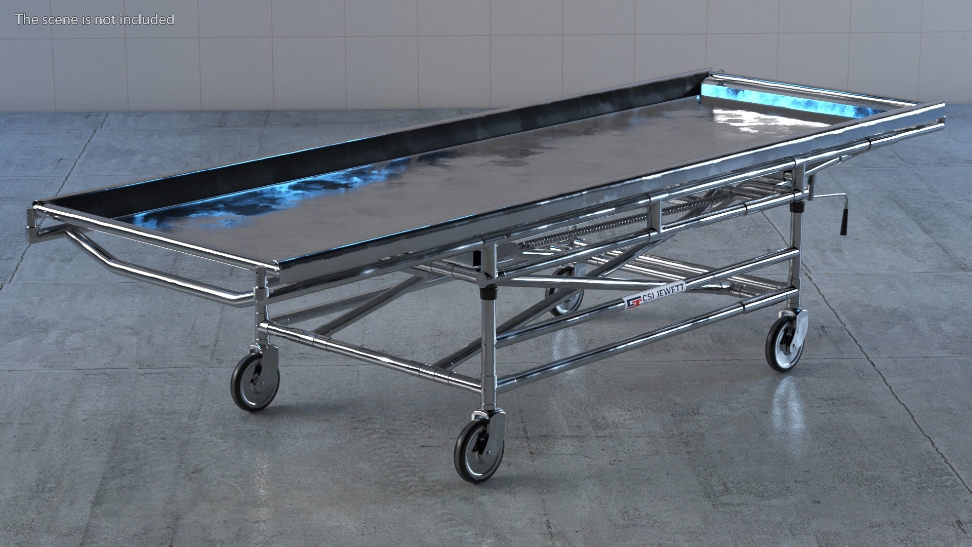 3D model Medical Gurney CSI Jevett