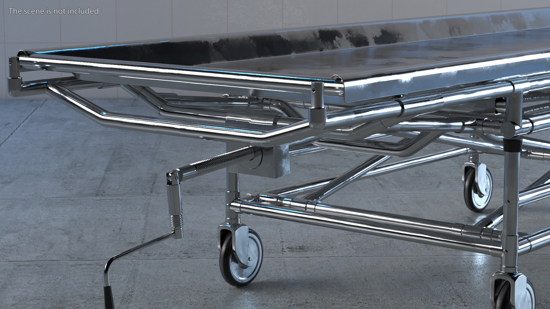 3D model Medical Gurney CSI Jevett