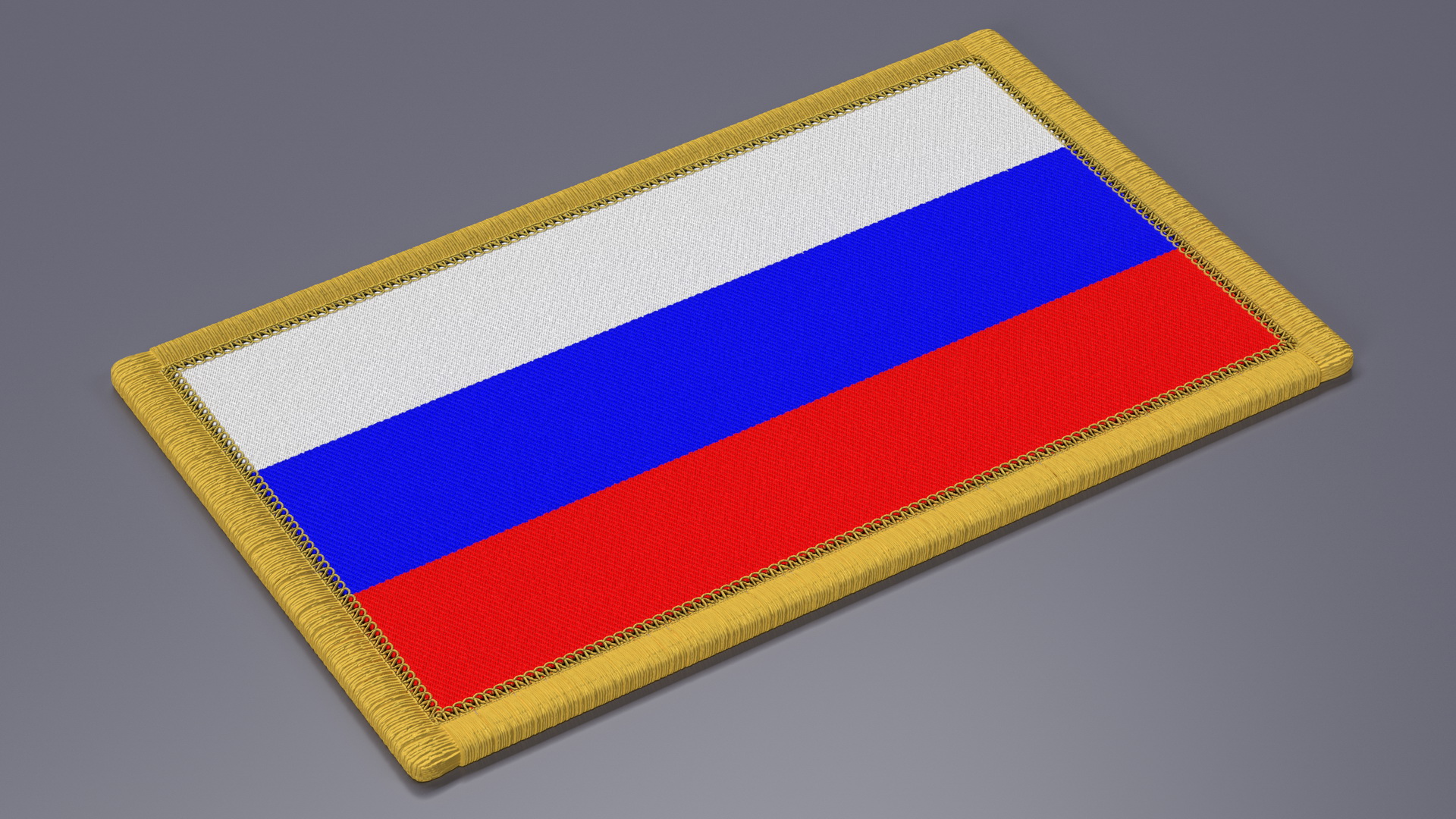 Russia Flag Patch 3D