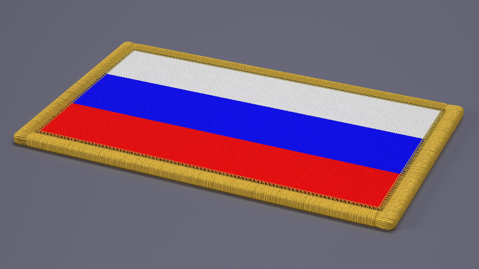 Russia Flag Patch 3D