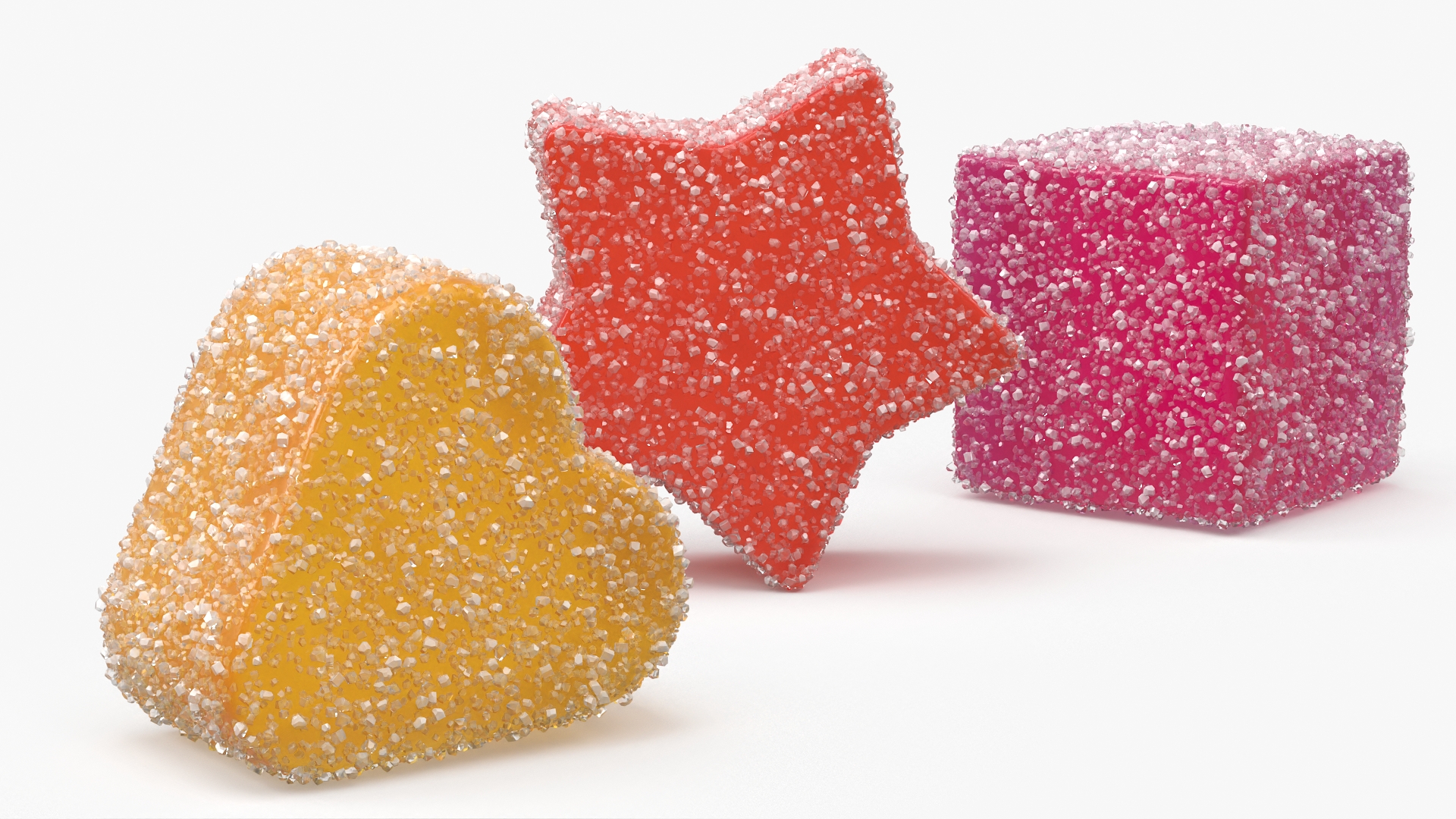 Assorted Gumdrops Sugar Coating Set Multicolor