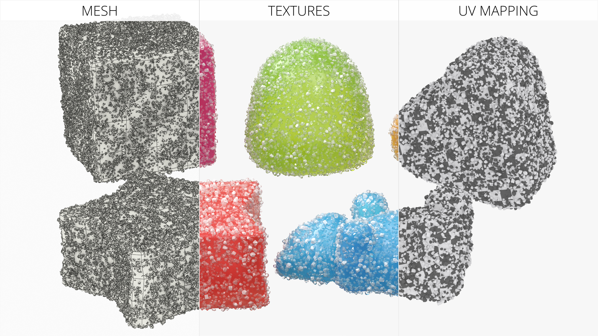 Assorted Gumdrops Sugar Coating Set Multicolor, view 2
