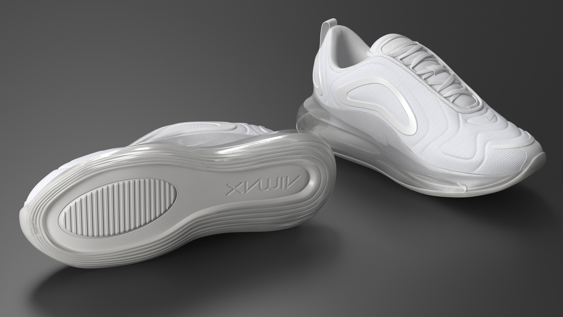 3D Nike Air 720 White model