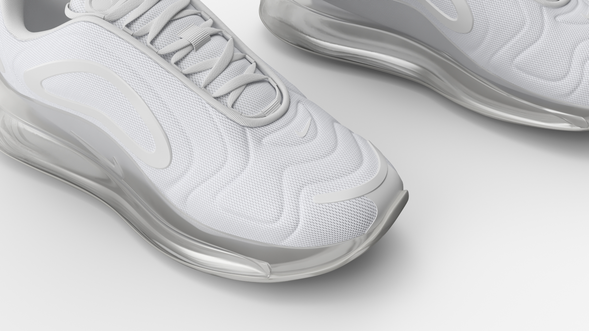 3D Nike Air 720 White model