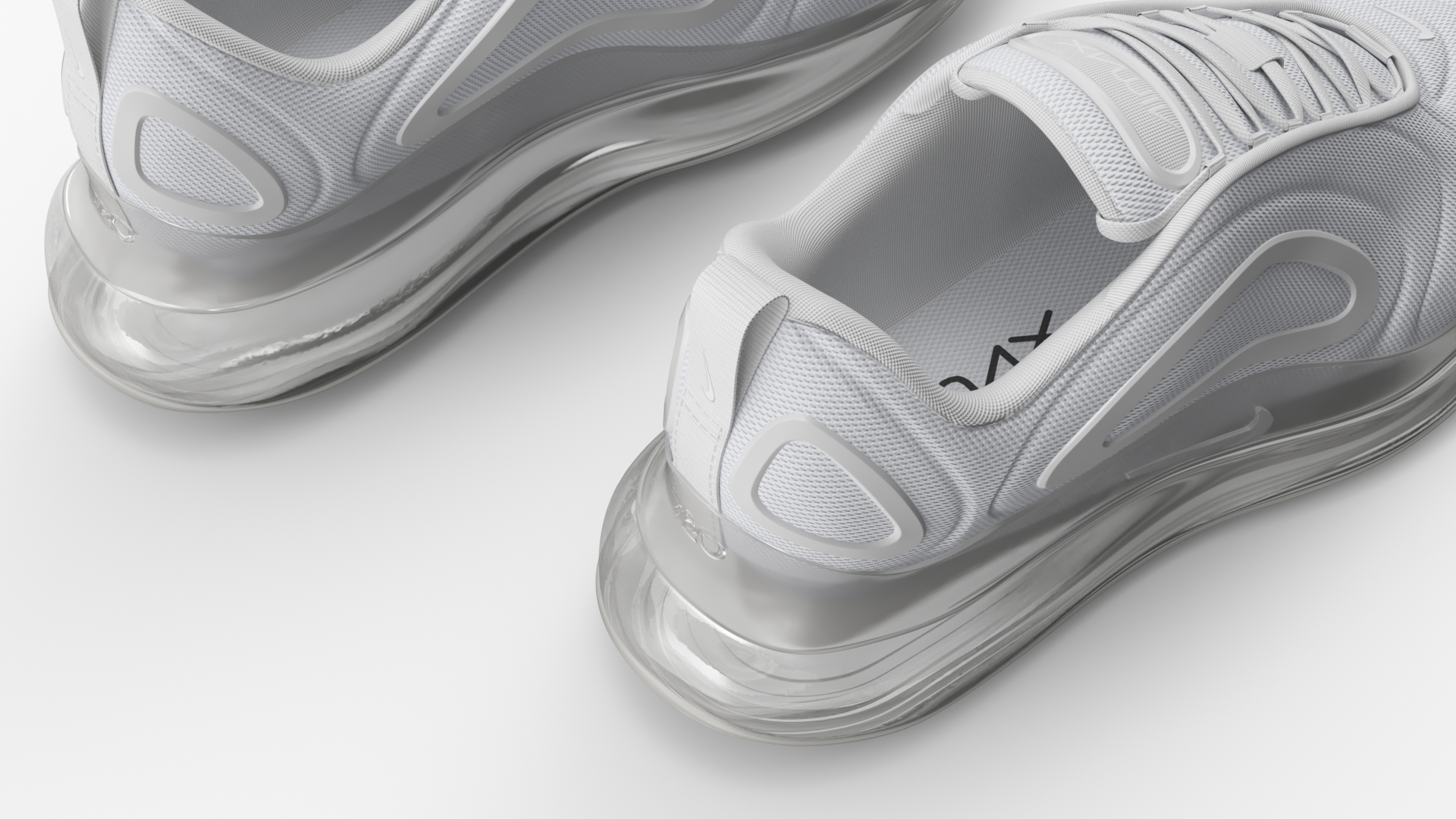 3D Nike Air 720 White model